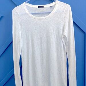 ATM Anthony Thomas Melillo Slub Jersey long sleeve destroyed wash tee